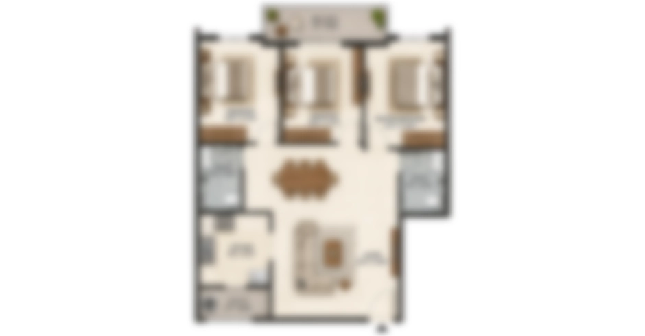 Bhagwati Orelia 3 BHK Floor Plans