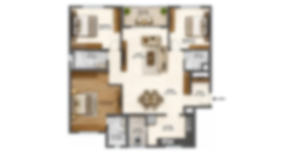 Bhagwati Orelia Kharghar 3 BHK Floor Plans